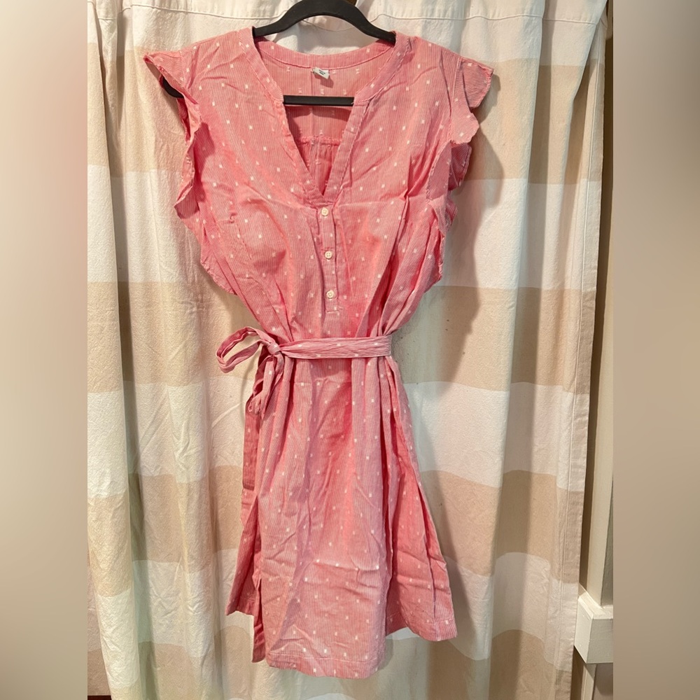 Old Navy Red Seeesucker Dress.